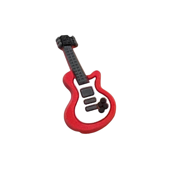 Red Guitar Shoe Charm