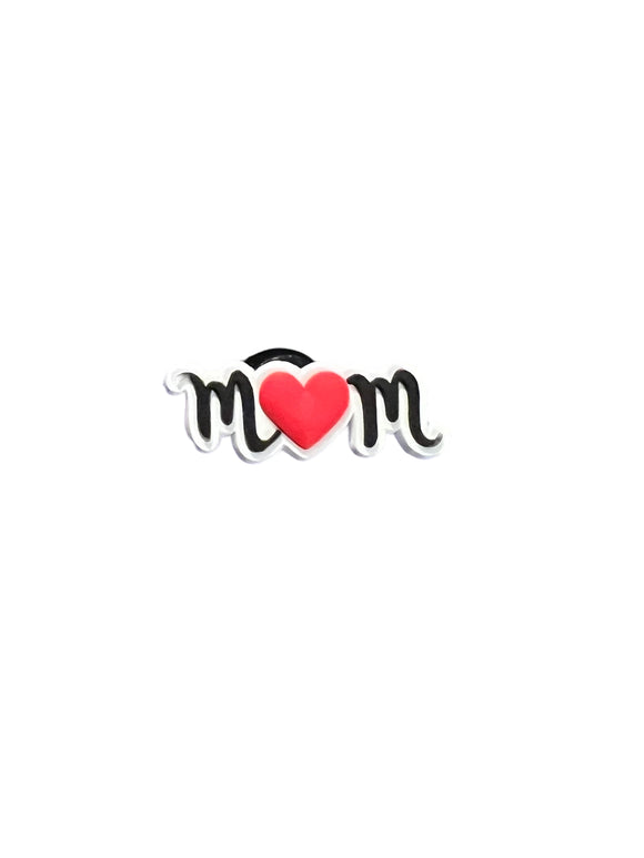 Mom Heart Shoe Charm