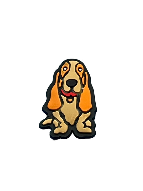 Basset Hound Shoe Charm