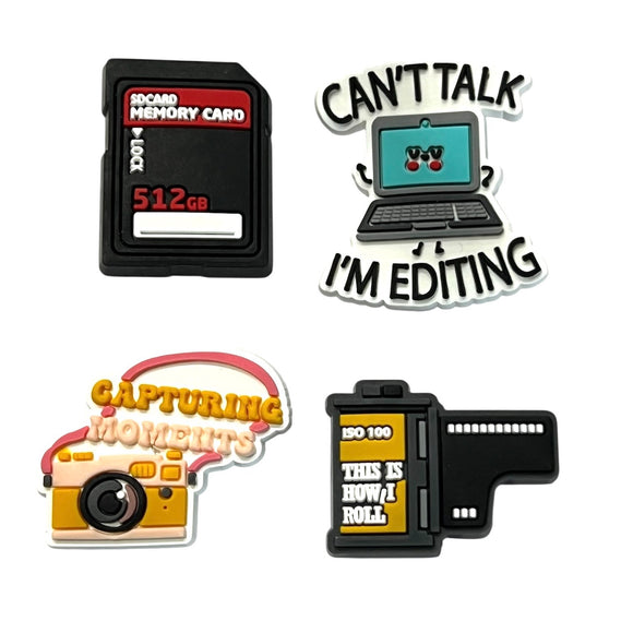 Photography Theme Shoe Charm Set