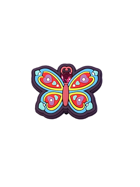 Jeweled Butterfly Shoe Charm