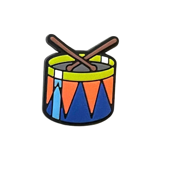 Drum and Drumsticks Shoe Charm