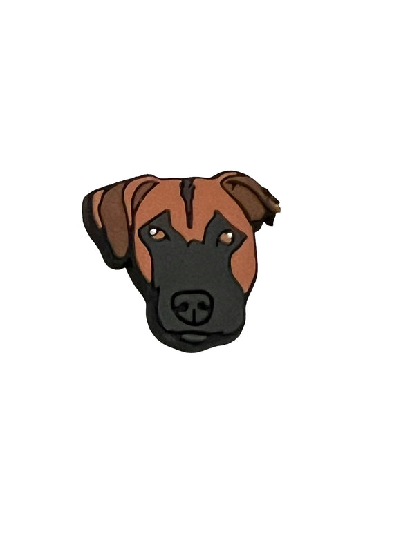 Boxer Dog Shoe Charm