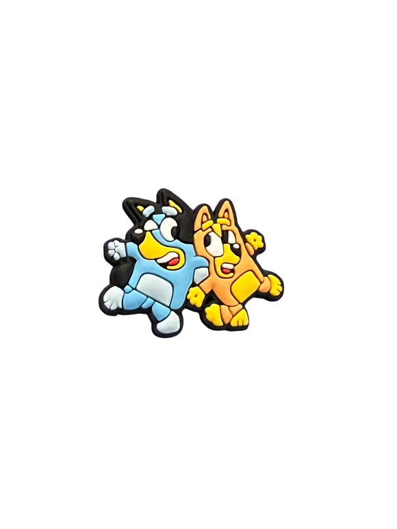 Bluey and Bingo Shoe Charm