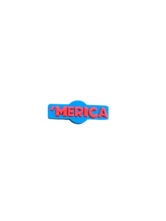 ‘Merica shoe charm