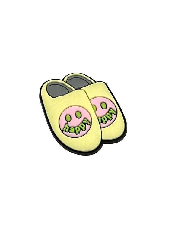 Smiley Face Happy slippers Shoe Charm