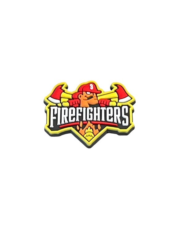 Firefighters Baseball Banana Ball Team Shoe Charm