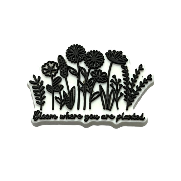 Bloom Where You Are Planted Shoe Charm
