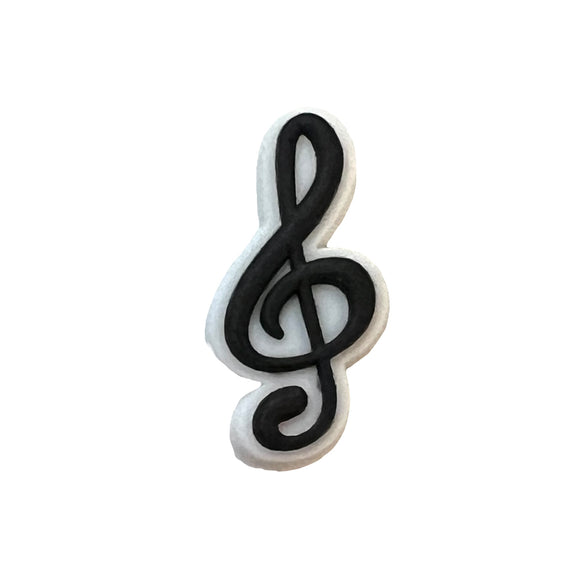 Treble Clef Shoe Charm