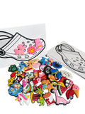Girl Theme Shoe Charm Party Favor Pack 36 Charms