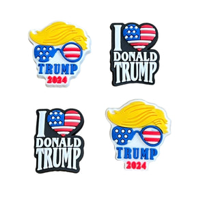 Trump 4 pc Shoe Charm Set