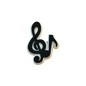 Music Notes Shoe Charm