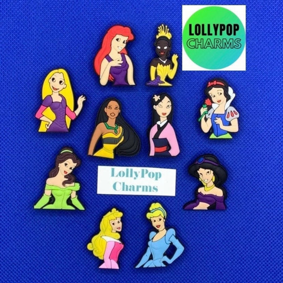 Princesses Shoe Charm Set