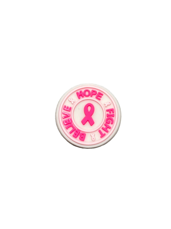 Breast Cancer Shoe Charm
