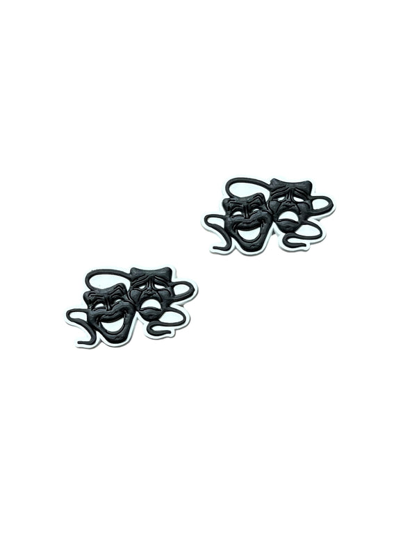 Theater Masks Shoe Charm Set