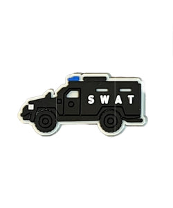 Police SWAT Vehicle Shoe Charm