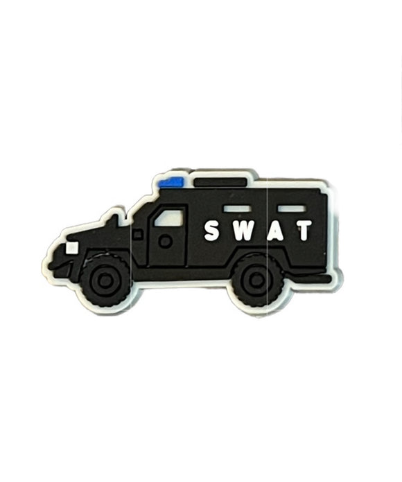 Police SWAT Vehicle Shoe Charm