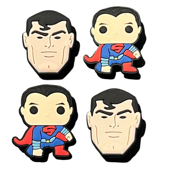 Super Man Shoe Charm Set