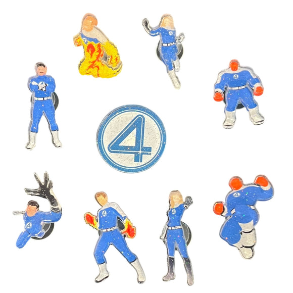 Fantastic 4 Shoe Charm Set