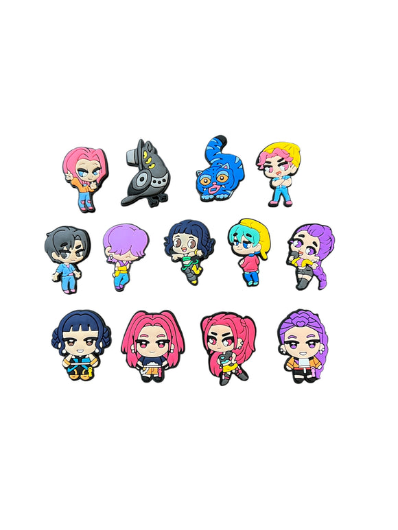 K-Pop Demon Hunter Shoe Charm Set