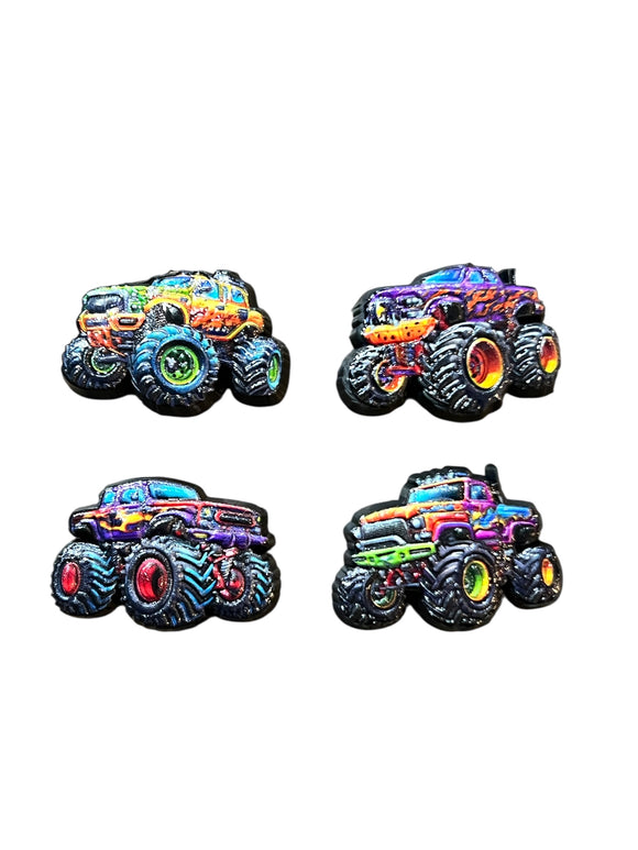 Monster Trucks Shoe Charm Set