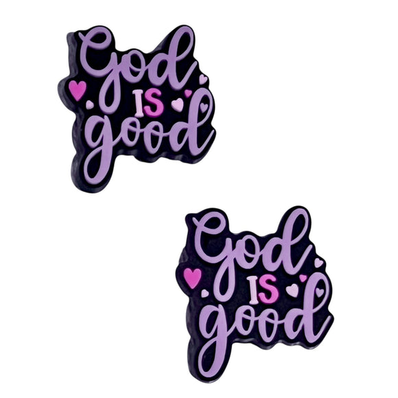 Purple God is Hood Shoe Charms