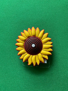 Sunflower Flower Charm with tag