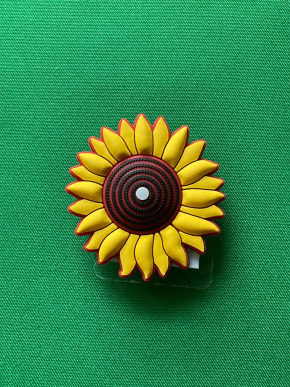 Sunflower Flower Charm with tag