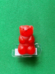 Red Candy Bear Charm with tag