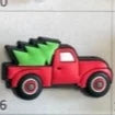 Red Truck Christmas Charm with tag