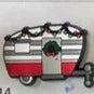 Holiday RV Trailer Christmas Charm with tag