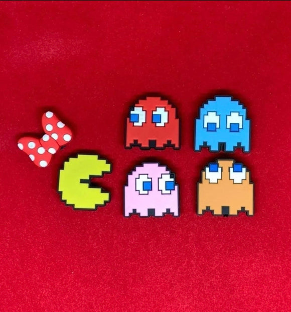 Ms Pac Man Charm Set
