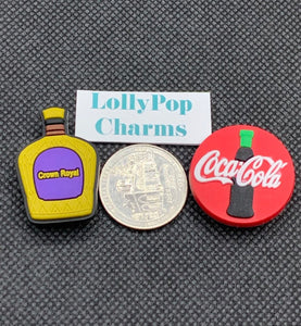 Crown and Coke Charm Set