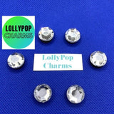 Round clear bling  Charm Set
