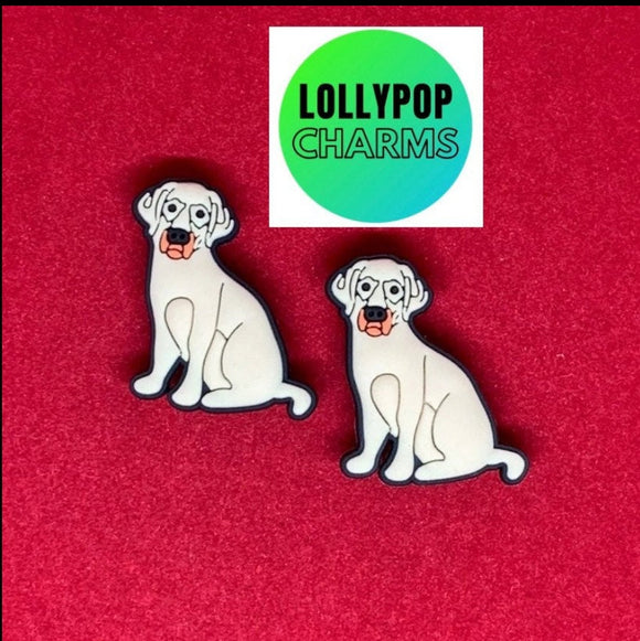 Large dog Golden Retriever  charm set