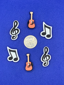 Guitar Music Theme Charm Set
