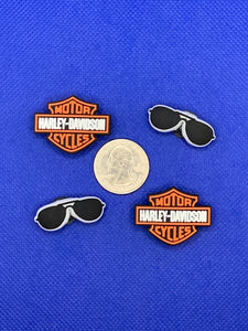 Harley Motorcycle Riding Theme Charm Set
