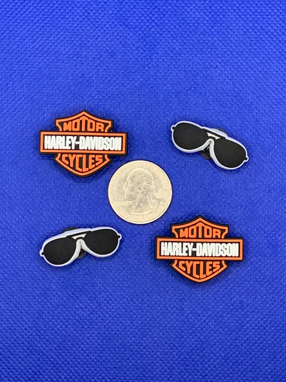 Harley Motorcycle Riding Theme Charm Set