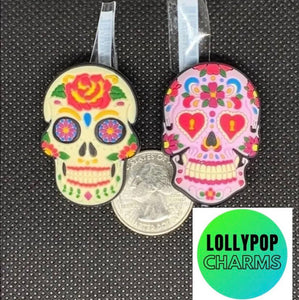 Sugar Skulls Charms Day of the Dead