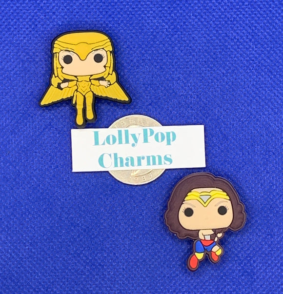 2 piece set of Wonder Woman Charms