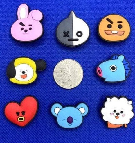 8 PC BTS BT 21  Charm Set