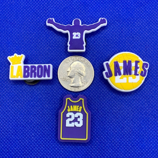 Lebron James basketball Charm set
