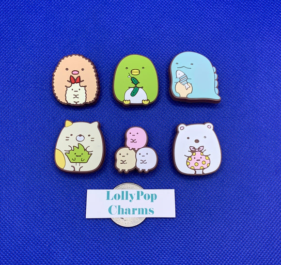 6 pc Corner Creatures Charm Set