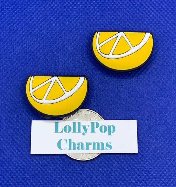 Lemon Wedges  Charm Set