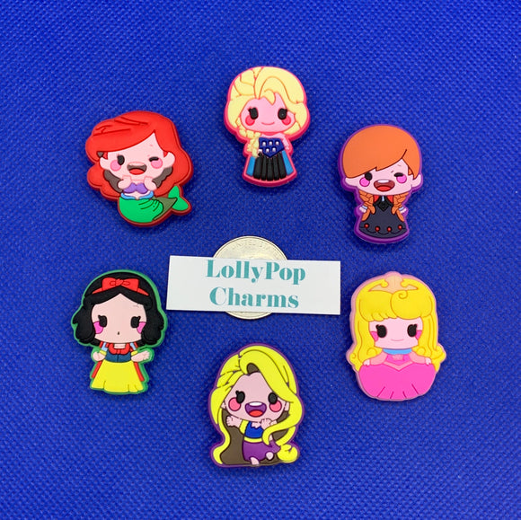 Anime Princesses Charm Set