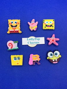 Spongebob Squarepants Cartoon Charm Set