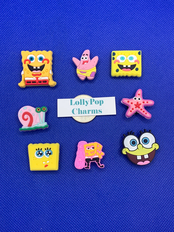 Spongebob Squarepants Cartoon Charm Set