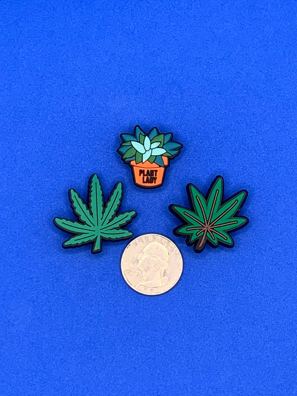 Plant Lady Marijuana Pot  Charm Set
