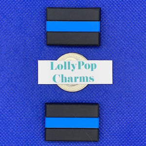 Thin Blue Line  Charm Set