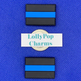 Thin Blue Line  Charm Set